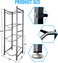 Sky-Touch 4Tier Water Bottle Organizer,5 Gallon Water Bottle Holder, Water Bottle Rack Stainless Steel Shelf Easy To Assemble For Kitchen, Home And Office Gray