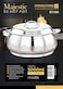 Royalford 5000ml Majestic Stainless Steel Hotpot- Rf11444 Firm Twist Lock To Keep Food Fresh For Long, Silver And Golden