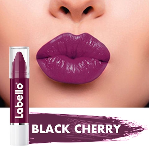 Labello Lipstick Crayon Colour Lip Balm Black Cherry 3g