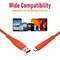 Moxedo Velox  Nylon Braided Cable USB-A to USB-C Cable Fast Charge &amp; Data Sync Compatible with Galaxy S21,S20,S10,Note 10/9,A51,A11,Switch,Pixel,LG &amp; more 2.0m