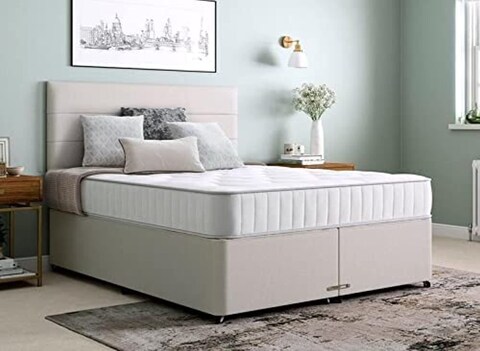 Galaxy Design Spring Star Medium Firm Mattress Fit For All Sleepers - White - Queen Size ( L x W x H ) 200 x 160 x 20 cm - 5 Year Full Warranty.