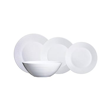 Luminarc Harena Dinner Plate Set Of 19 Pieces