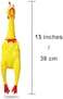 Blink Tree Screaming Shrilling Squeeze Chicken Toy Rubber Squawking Chicken 15 Inches / 38 Cm Stress Relief Toy Anti-Anxiety/Depression Toy Novelty Gag Toys Practical Jokes (1 Pc)