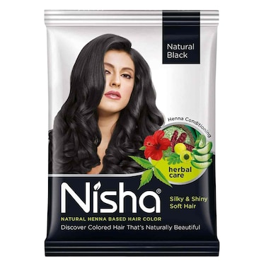 Nisha Natural Henna Based Hair Color Natural Black 10G