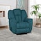 Penhaligon&#39;s Linen Rocking &amp; Rotating Recliner Chair - Turquoise