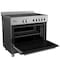 Midea Ceramic Cooker With Multi-Function Electric Oven - 5 Burners - Grey - 85.6.5X89.5cm (Installation Not Included)