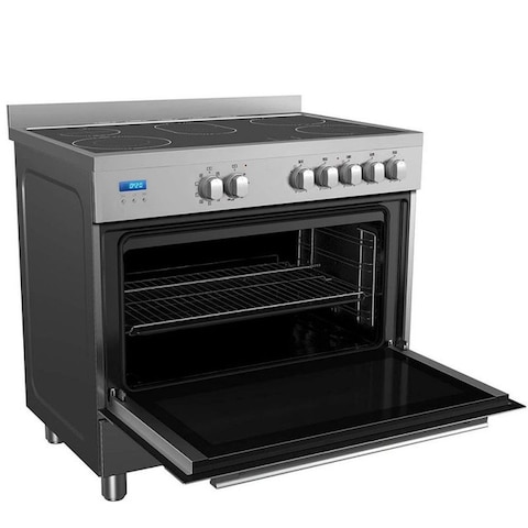 Midea Ceramic Cooker With Multi-Function Electric Oven - 5 Burners - Grey - 85.6.5X89.5cm (Installation Not Included)