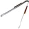 3 Piece BBQ Tool Set, Stainless Steel/Wood