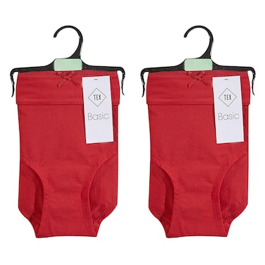 TEX Basic Clara Shorties For Women Size 42/44 2 Pieces Red