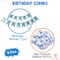 Party Propz Set Of 9 Pcs Birthday Combo For Boys Birthday Decoration Items/ Balloons For Boy Birthday Party