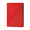 Western Digital My Passport 4TB External USB 3.0 Portable Hard Drive - Red - WDBPKJ0040BBK-WESN