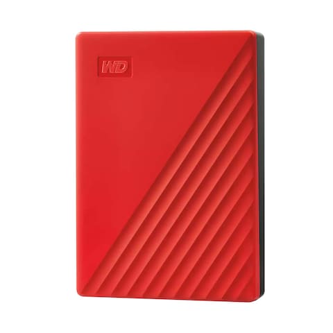 Western Digital My Passport 4TB External USB 3.0 Portable Hard Drive - Red - WDBPKJ0040BBK-WESN