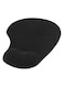 Trands Gel Mousepad With In-Build Wrist Rest Pad Black