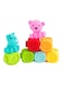 Moon Baby Learning Small Number Block Cubes &amp; Animal Toys For Toddlers, 4.5 X 1 X 4.5cm