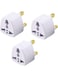 Generic 3 Pieces Universal Power Plug For UAE/KSA/UK/HK, 3 Pin Travel Adapter Power Converter Socket For Us/Au/Jp/Cn