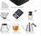 Hand Coffee Gift Set，Outdoor Camping Portable Coffee Kit Maker with Travel Bag