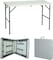 Heavy Duty Multipurpose Folding Table Portable Plastic Folding Table Picnic Dining table Centerfold Ideal for Crafts Outdoor Events Light and Durable Convenient Carry Handle (L122 x W60 x H74 CM)