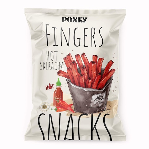 Ponky Fingers Hot Sriracha Snack - 60 gram