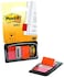 Postit Flags Orange 1Inch Wide 50Dispenser 1DispenserPack