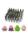 Generic 48 Pieces Stainless Steel Cake Decorating Tools Silver 12x2.5x4.5cm
