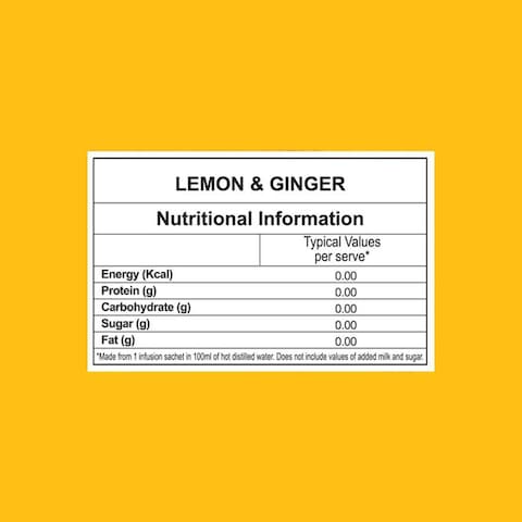 Twinings infsusions Lemon &amp; Ginger Herbal Tea - 25 Tea Bags