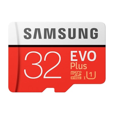 Samsung EVO Plus MicroSDHC Card With SD Adapter, 32GB, Class 10 - MB-MC32G