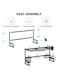 Generic - Over The Sink Dish Drainer Drying Rack Black