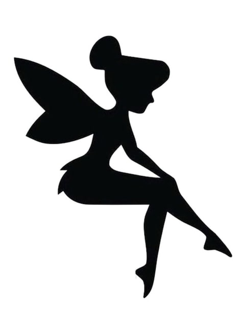 Spoil Your Wall Fairy Switch Wall Sticker Black 10x10cm