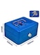 Lavish [1-Unit] Cash Box With 2Pcs Keys Size 150 X 120 X 80 mm Blue Color