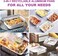 Vsell24 1200Cc 400Pc Disposable Aluminium Containers Foil Pans With Lids For Food Storage