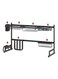 Stainless Steel Expandable Adjustable Large Kitchen Over Sink Dish Drying Rack Black 85 x 32 x 52cm