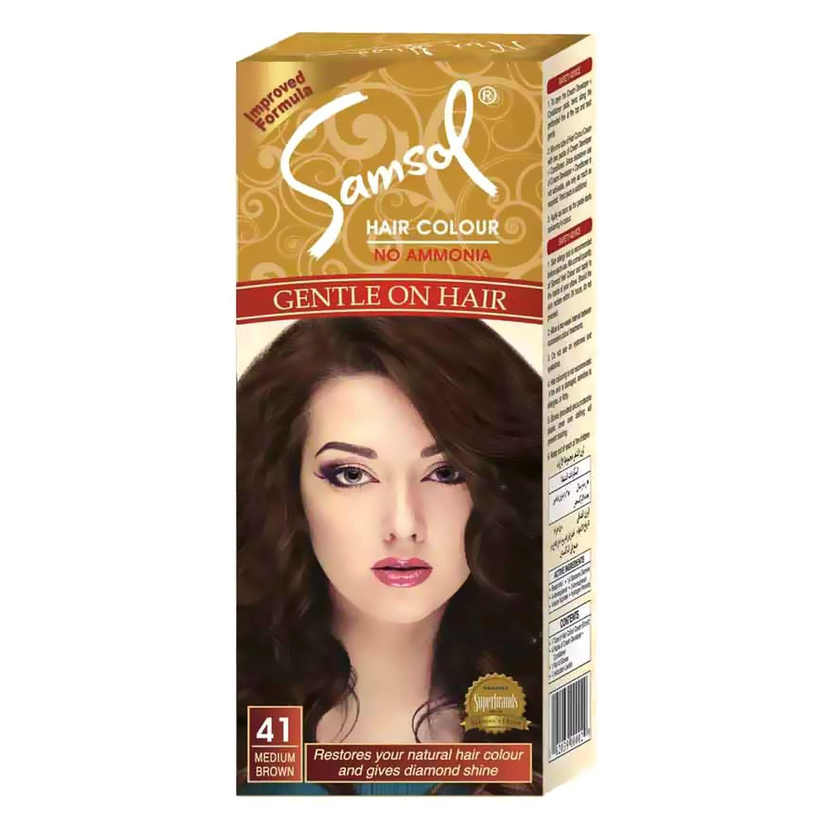 Samsul Color Buy Samsol Hair Colour 41 Medium Brown 50ML Online | Carrefour Pakistan