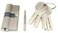 ABBASALI Door Lock Cylinder 70mm (35-35) with 5 Computer Keys (PACK OF 2PCS)
