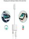 Generic - Lightning Headphone Adaptor For Apple Iphone 8/8 Plus/7/7 Plus/X/10/Ipad/Ipod White/Grey