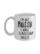 muGGyz Kristoff Frozen Character Printed Ceramic Coffee Mug Black/White