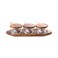 Billi Condiment Set With Wooden Tray Brown