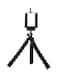 Generic - Adjustable Tripod Holder Stand Black