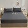 Luna Home-3 Pieces Fitted Bedsheet Set Single Size, Plain Black.
