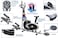Skyland 5-in-1 Orbitrek Exercise Bike With Stepper, Twister &amp; Dumbbell For Home Use Gym Bike- Em-1133