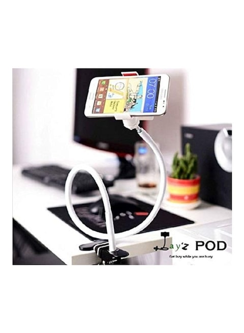 Generic 360 Degree Rotating Lazy Bracket Stand Holder White