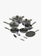 ROYALFORD 12-Piece Cookware Set Blue