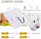 SKY TOUCH 20 Pieces Each Pack Heavy Duty Adhesive Wall Hooks, Waterproof and Oil Proof Ideal for Kitchen and Bathroom, Transparent
