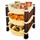 El Helal and Golden Star Trolley Rattan - 3 Shelves
