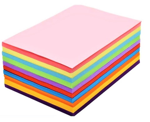 Lavish Premium Quality 100 &amp; 250 Sheets Color Paper Double For Printing And Diy Art &amp; Craft Assorted Color