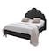 In House Napoli Velvet Bed Frame - Queen - 200x150 cm - Black