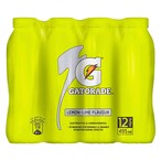 Buy Gatorade Lemon-Lime, Sports drink, 495ml x 12 in Saudi Arabia