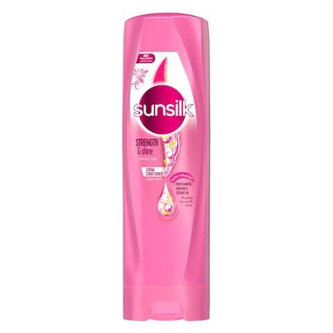 SUNSILK Conditioner, For Weak &amp; Dull Hair, Strength &amp; Shine With Provitamin B5, Argenine, &amp; Coconut Oil 350ml