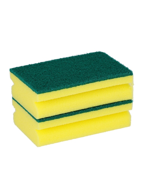 Royalford Sponge Scrubber Yellow/Green One Size