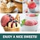 Decdeal - Ice Cream Scoop with Trigger Lever Stainless Steel Ice Cream Spade Comfort Grip for Hard Ice Cream Dough Fruits