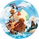 Creative Converting- Pirate Treasure Dinner Plate 8.75in 8pcs< >Multicolor< >